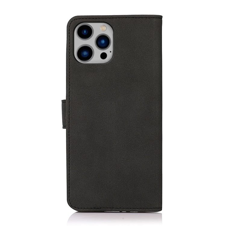 For iPhone 15 Pro Max KHAZNEH Matte Texture Leather Phone Case(Black) - iPhone 15 Pro Max Cases by PMC Jewellery | Online Shopping South Africa | PMC Jewellery