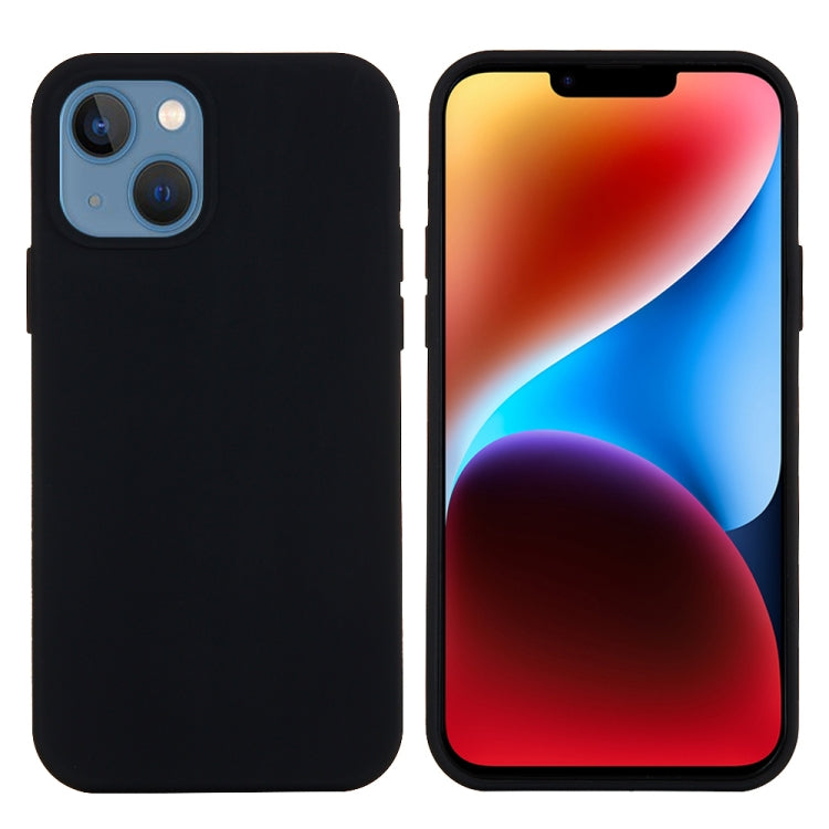 For iPhone 15 Plus Solid Color Silicone Phone Case(Black) - iPhone 15 Plus Cases by PMC TechLife | Online Shopping South Africa | PMC TechLife