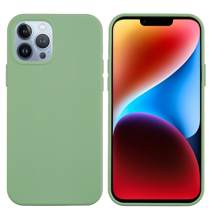 For iPhone 15 Pro Solid Color Silicone Phone Case(Mint Green) - iPhone 15 Pro Cases by PMC Jewellery | Online Shopping South Africa | PMC Jewellery