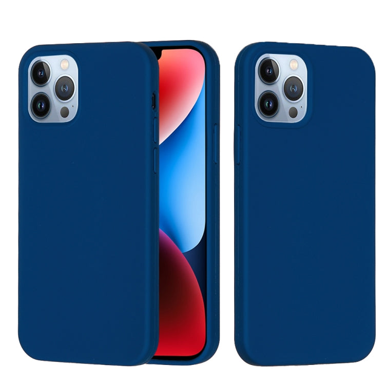 For iPhone 15 Pro Solid Color Silicone Phone Case(Cobalt Blue) - iPhone 15 Pro Cases by PMC TechLife | Online Shopping South Africa | PMC TechLife