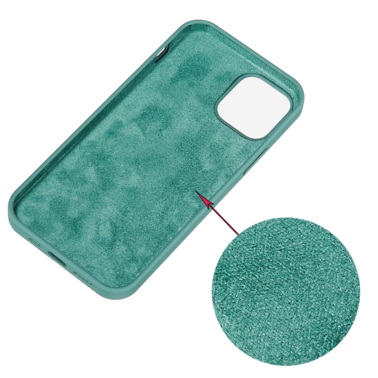 For iPhone 15 Pro Solid Color Silicone Phone Case(Pine Needle Green) - iPhone 15 Pro Cases by PMC TechLife | Online Shopping South Africa | PMC TechLife