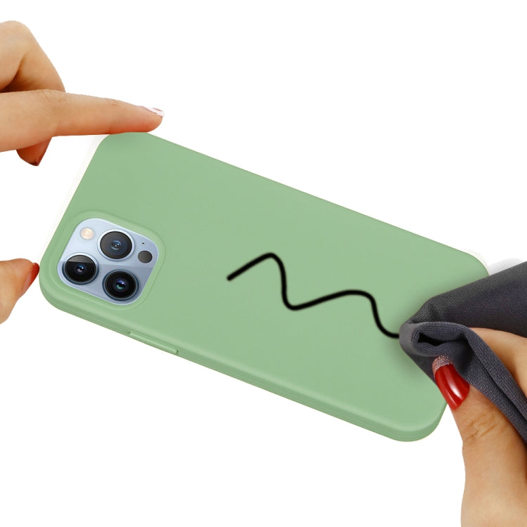 For iPhone 15 Pro Max Solid Color Silicone Phone Case(Mint Green) - iPhone 15 Pro Max Cases by PMC TechLife | Online Shopping South Africa | PMC TechLife