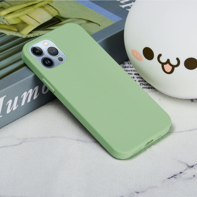 For iPhone 15 Pro Max Solid Color Silicone Phone Case(Mint Green) - iPhone 15 Pro Max Cases by PMC TechLife | Online Shopping South Africa | PMC TechLife