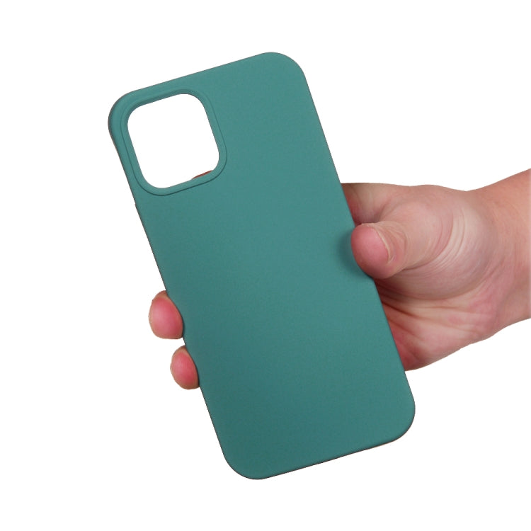 For iPhone 15 Pro Max Solid Color Silicone Phone Case(Pine Needle Green) - iPhone 15 Pro Max Cases by PMC TechLife | Online Shopping South Africa | PMC TechLife