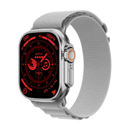 WS-E9 Ultra 2.2 inch IP67 Waterproof Loop Nylon Band Smart Watch, Support Heart Rate / NFC(Silver) - Smart Watches by PMC Jewellery | Online Shopping South Africa | PMC Jewellery