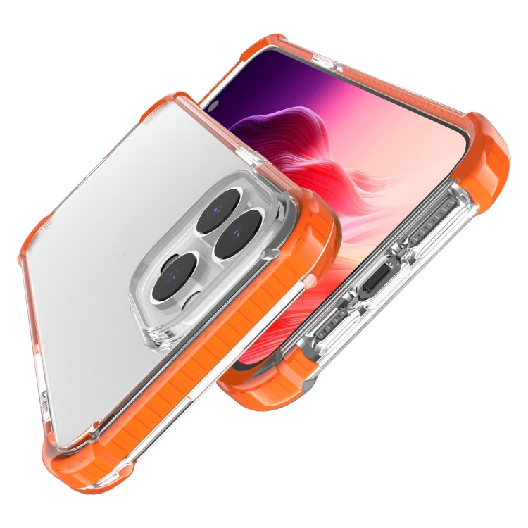 For iPhone 15 Pro Max Four-corner Shockproof TPU + Acrylic Phone Case(Orange) - iPhone 15 Pro Max Cases by PMC Jewellery | Online Shopping South Africa | PMC Jewellery