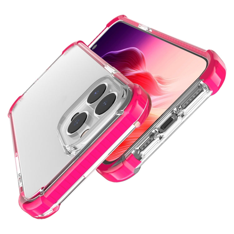 For iPhone 15 Pro Four-corner Shockproof TPU + Acrylic Phone Case(Pink) - iPhone 15 Pro Cases by PMC TechLife | Online Shopping South Africa | PMC TechLife