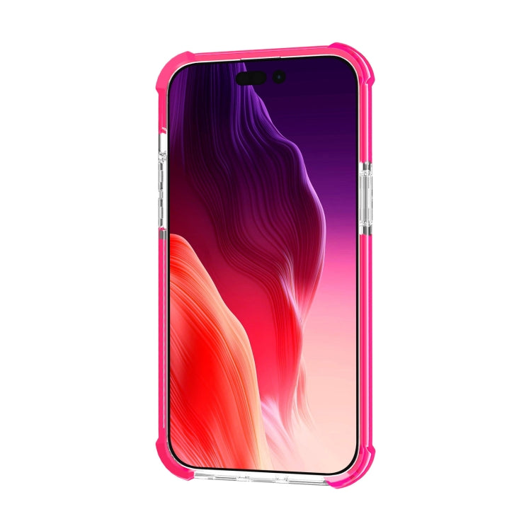 For iPhone 15 Plus Four-corner Shockproof TPU + Acrylic Phone Case(Pink) - iPhone 15 Plus Cases by PMC TechLife | Online Shopping South Africa | PMC TechLife
