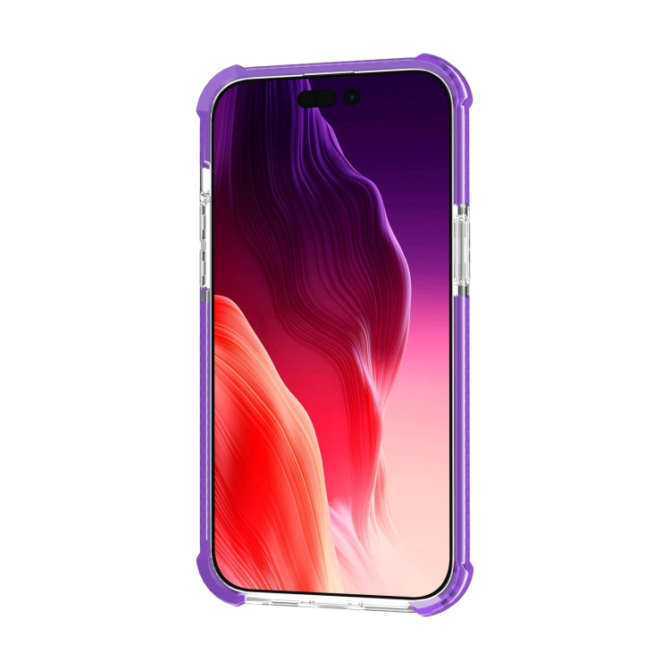 For iPhone 15 Plus Four-corner Shockproof TPU + Acrylic Phone Case(Purple) - iPhone 15 Plus Cases by PMC TechLife | Online Shopping South Africa | PMC TechLife