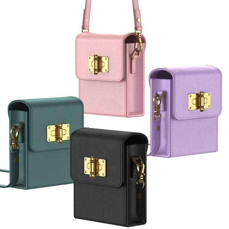 For Samsung Galaxy Z Flip5 GKK Plain Weave Mini Backpack Slim Phone Case with Ring(Purple) - free shipping - PMC TechLife - Order now!