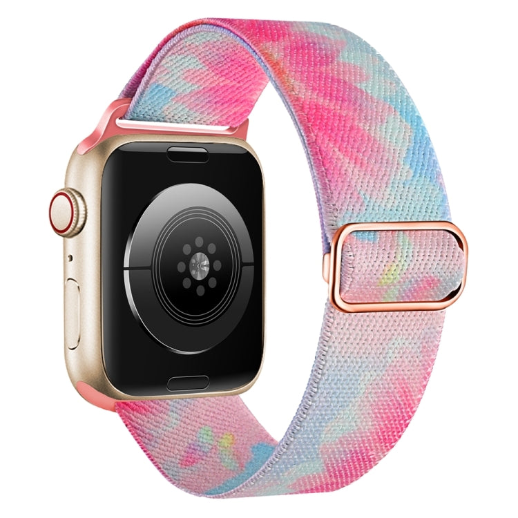 For Apple Watch 3 42mm Painted Pattern Nylon Replacement Watch Band(Flower Butterfly) - Watch Bands by PMC TechLife | Online Shopping South Africa | PMC TechLife
