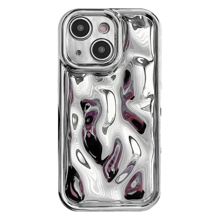 For iPhone 14 Electroplating Meteorite Texture TPU Phone Case(Silver) - free shipping - PMC TechLife - Order now!