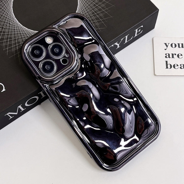 For iPhone 14 Pro Electroplating Meteorite Texture TPU Phone Case(Black) - free shipping - PMC TechLife - Order now!