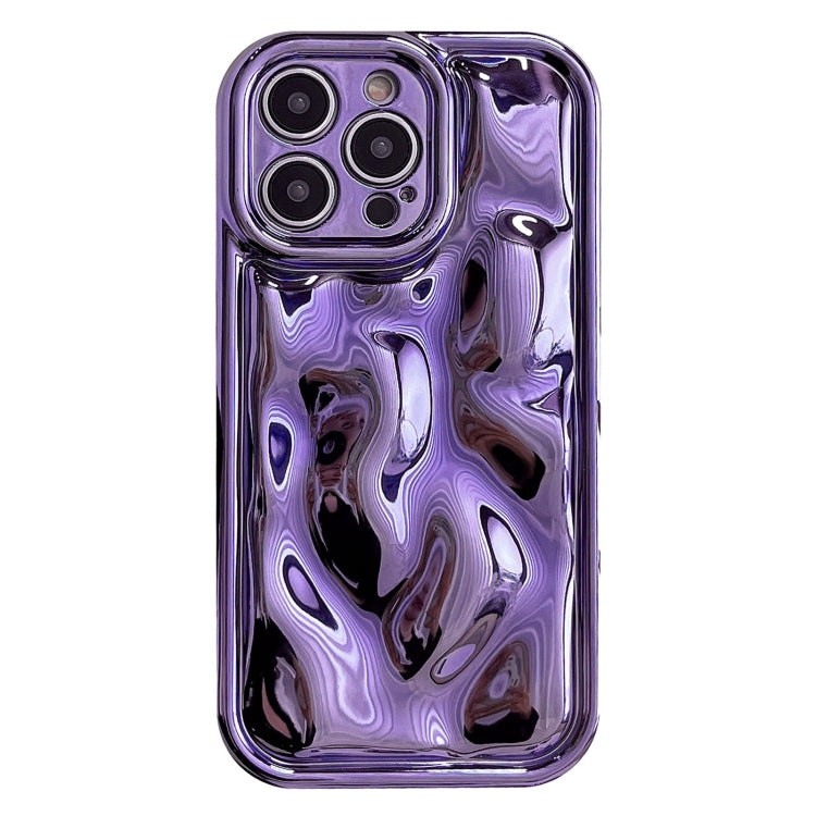 For iPhone 13 Pro Max Electroplating Meteorite Texture TPU Phone Case(Purple) - free shipping - PMC TechLife - Order now!