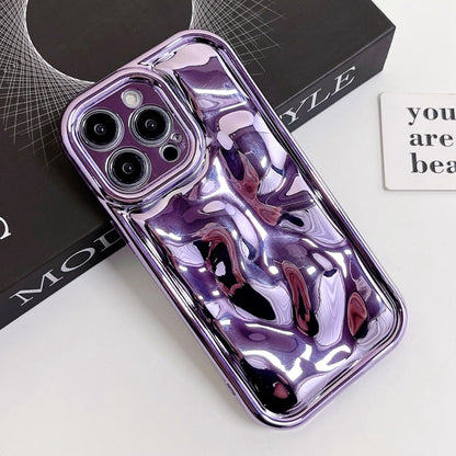 For iPhone 13 Pro Electroplating Meteorite Texture TPU Phone Case(Purple) - iPhone 13 Pro Cases by PMC Jewellery | Online Shopping South Africa | PMC Jewellery