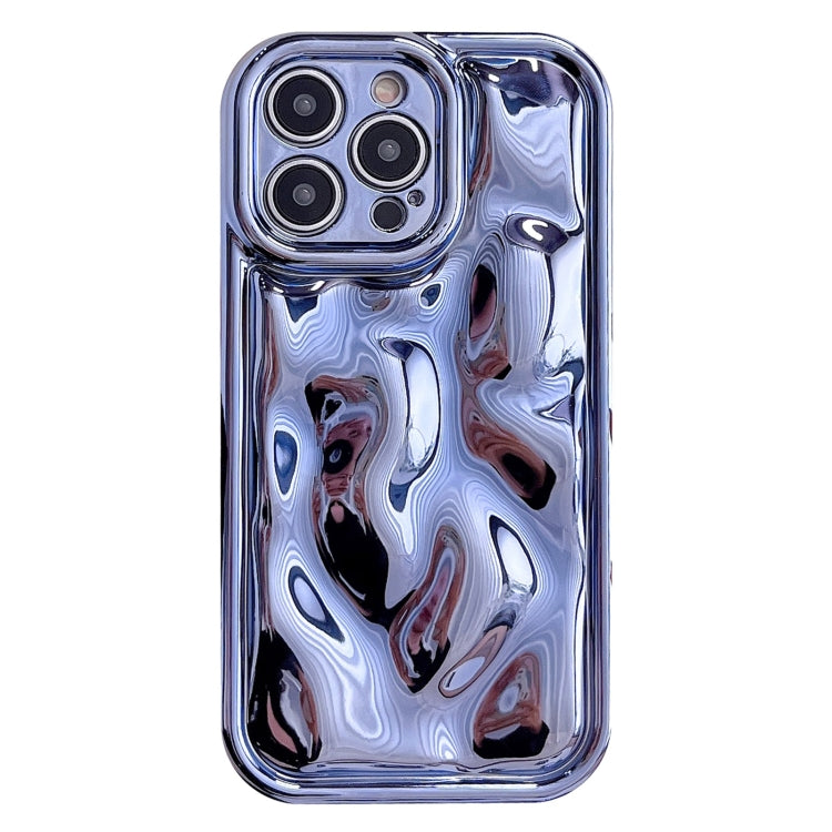 For iPhone 12 Pro Electroplating Meteorite Texture TPU Phone Case(Blue) - free shipping - PMC TechLife - Order now!