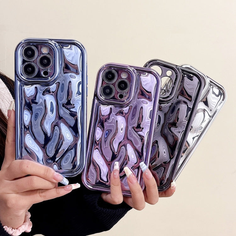 For iPhone 14 Plus Electroplating Meteorite Texture TPU Phone Case(Silver) - free shipping - PMC TechLife - Order now!