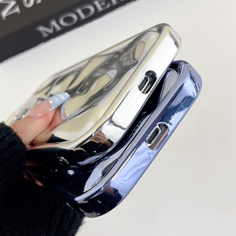 For iPhone 14 Pro Max Electroplating Meteorite Texture TPU Phone Case(Silver) - free shipping - PMC TechLife - Order now!