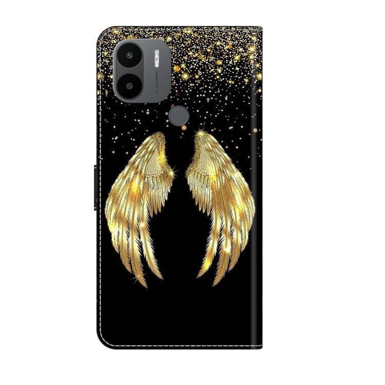 For Xiaomi Redmi A1+ / A2 / A2+ Crystal 3D Shockproof Protective Leather Phone Case(Golden Wings) - free shipping - PMC TechLife - Order now!