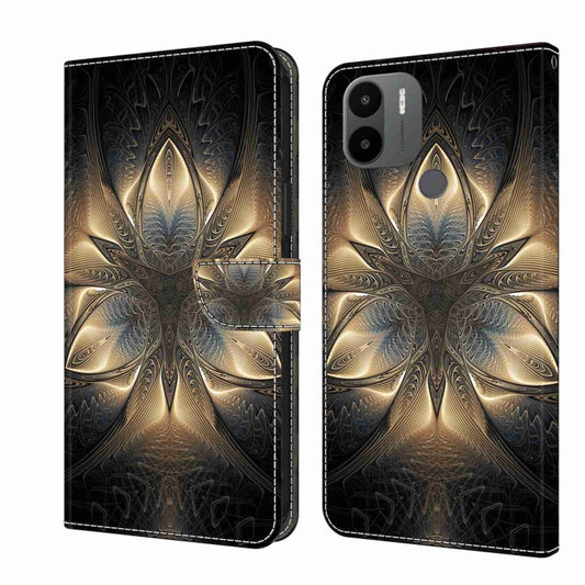 For Xiaomi Redmi A1+ / A2 / A2+ Crystal 3D Shockproof Protective Leather Phone Case(Luminous Building) - Xiaomi Cases by PMC Jewellery | Online Shopping South Africa | PMC Jewellery