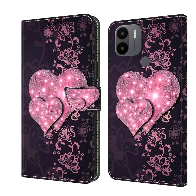 For Xiaomi Redmi A1+ / A2 / A2+ Crystal 3D Shockproof Protective Leather Phone Case(Lace Love) - free shipping - PMC TechLife - Order now!