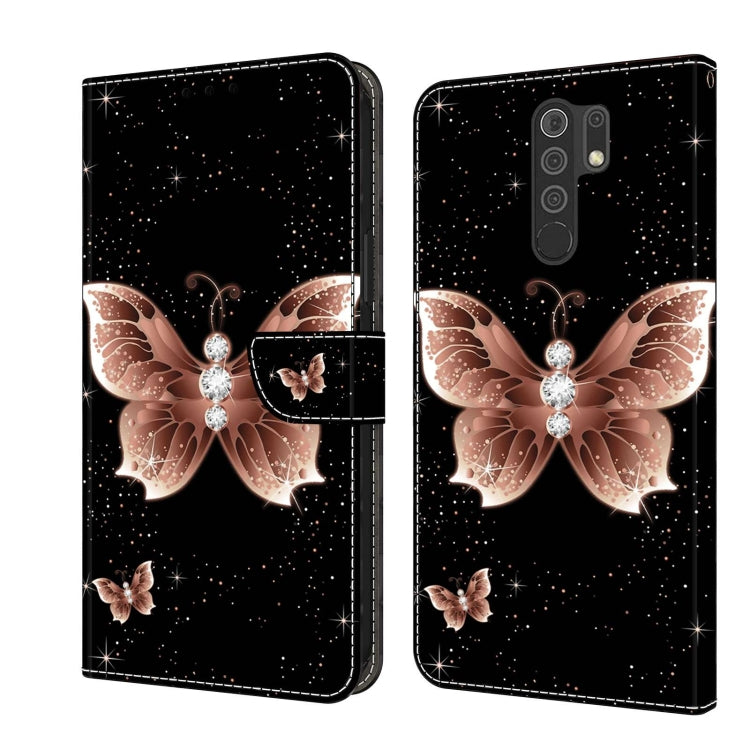 For Xiaomi Redmi 9 Crystal 3D Shockproof Protective Leather Phone Case(Pink Diamond Butterfly) - free shipping - PMC TechLife - Order now!