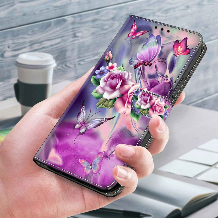 For Xiaomi Redmi 9 Crystal 3D Shockproof Protective Leather Phone Case(Butterfly) - Xiaomi Cases by PMC Jewellery | Online Shopping South Africa | PMC Jewellery