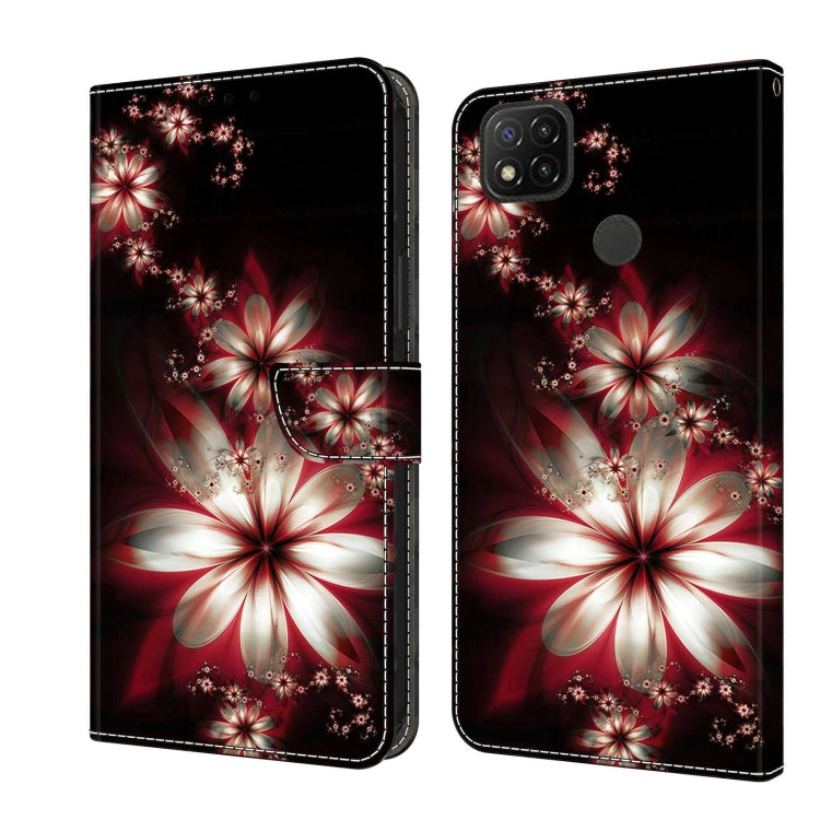 For Xiaomi Redmi 9C Crystal 3D Shockproof Protective Leather Phone Case(Fantastic Flower) - free shipping - PMC TechLife - Order now!
