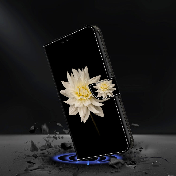 For Xiaomi Redmi 9T Crystal 3D Shockproof Protective Leather Phone Case(White Flower) - free shipping - PMC TechLife - Order now!