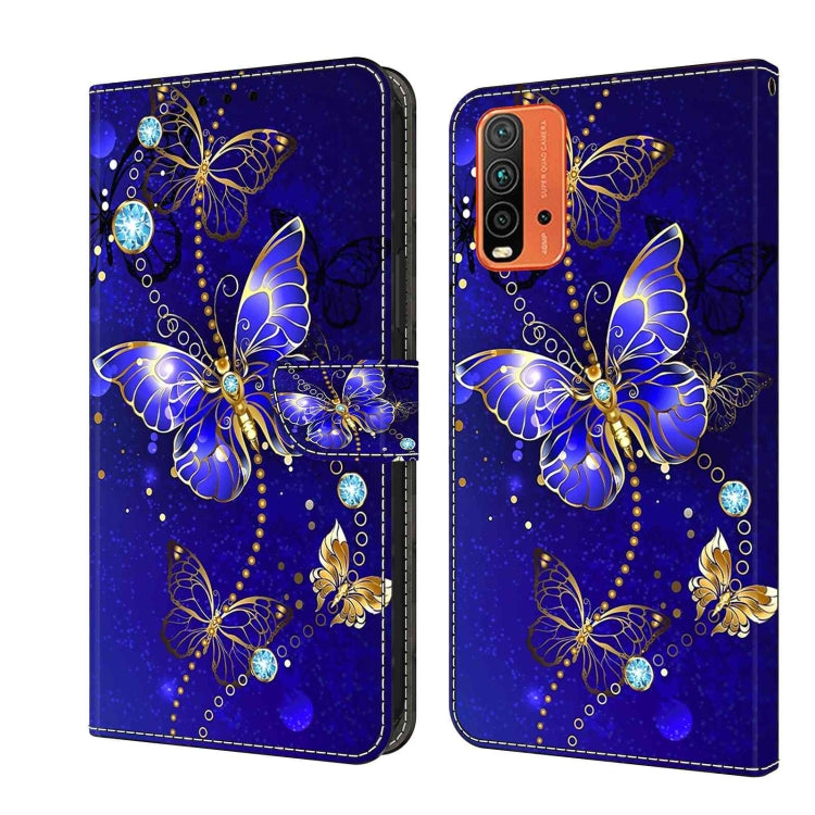 For Xiaomi Redmi 9T Crystal 3D Shockproof Protective Leather Phone Case(Diamond Butterfly) - free shipping - PMC TechLife - Order now!