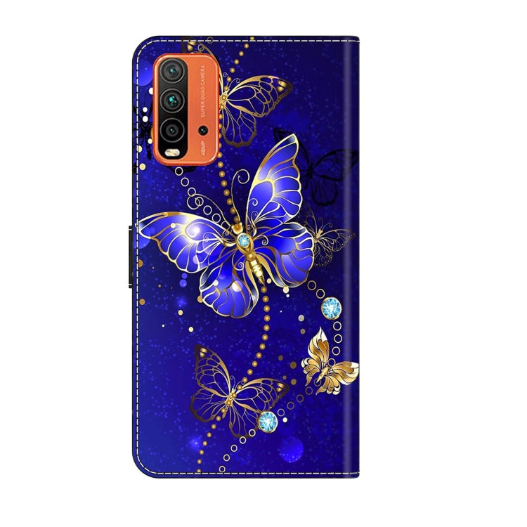 For Xiaomi Redmi 9T Crystal 3D Shockproof Protective Leather Phone Case(Diamond Butterfly) - Xiaomi Cases by PMC Jewellery | Online Shopping South Africa | PMC Jewellery