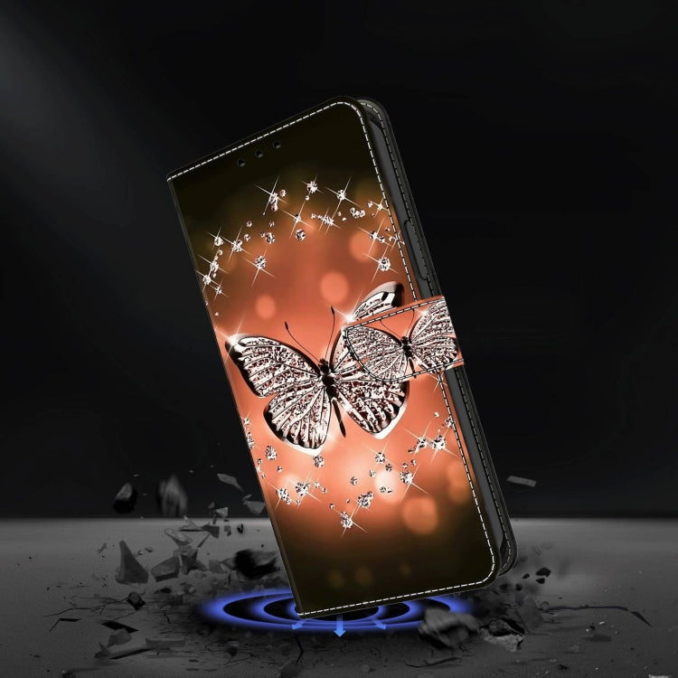 For Xiaomi Redmi 10C Crystal 3D Shockproof Protective Leather Phone Case(Crystal Butterfly) - Xiaomi Cases by PMC Jewellery | Online Shopping South Africa | PMC Jewellery