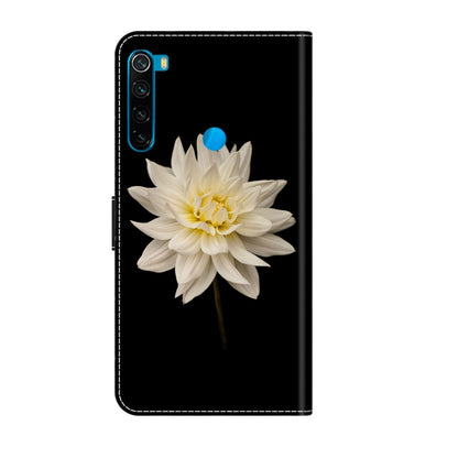 For Xiaomi Redmi Note 8 Crystal 3D Shockproof Protective Leather Phone Case(White Flower) - Xiaomi Cases by PMC Jewellery | Online Shopping South Africa | PMC Jewellery