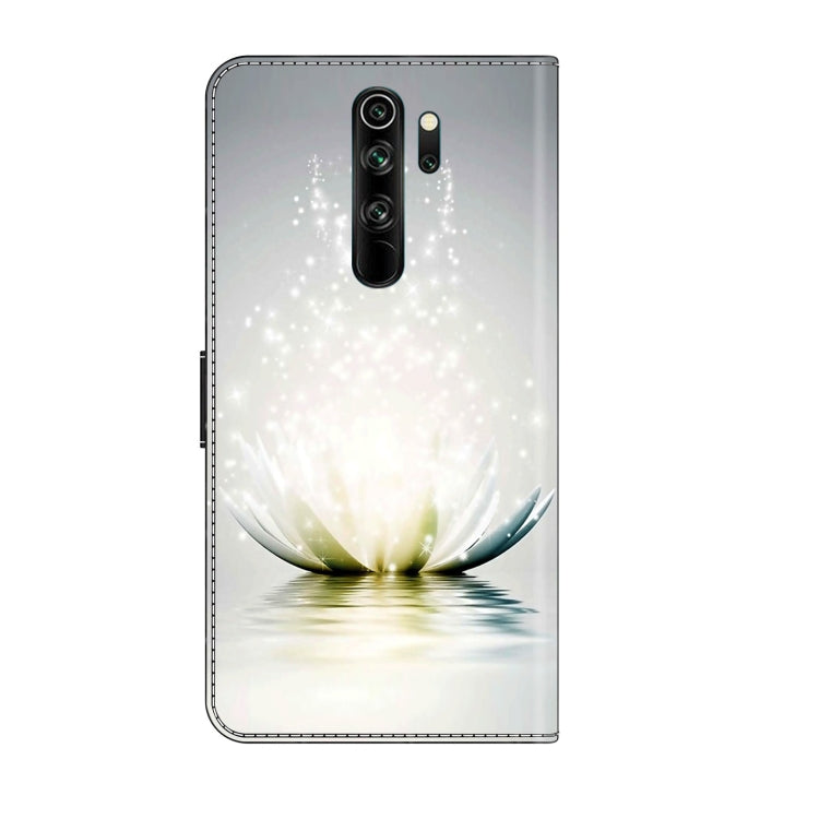 For Xiaomi Redmi Note 8 Pro Crystal 3D Shockproof Protective Leather Phone Case(Light Lotus) - Xiaomi Cases by PMC Jewellery | Online Shopping South Africa | PMC Jewellery