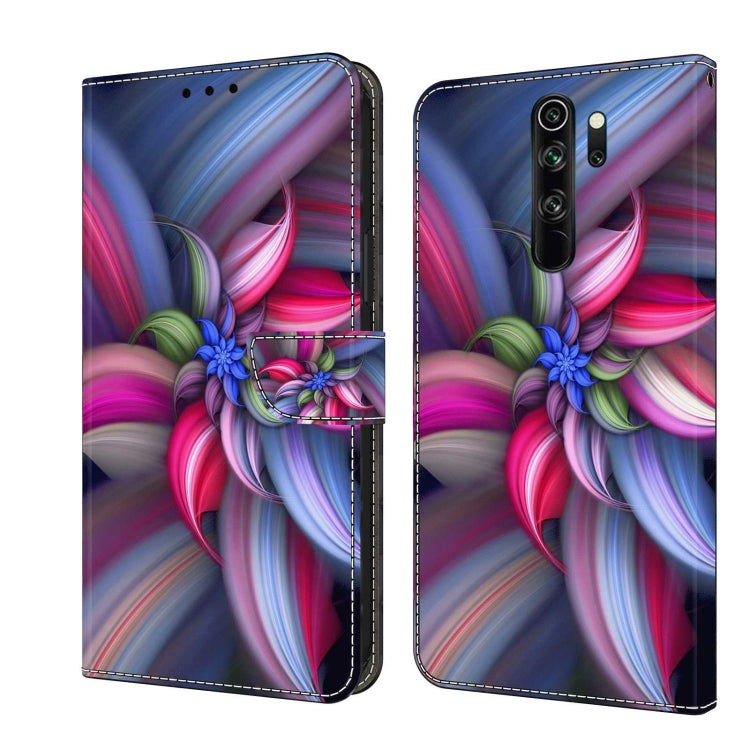 For Xiaomi Redmi Note 8 Pro Crystal 3D Shockproof Protective Leather Phone Case(Colorful Flower) - Xiaomi Cases by PMC Jewellery | Online Shopping South Africa | PMC Jewellery