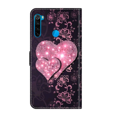 For Xiaomi Redmi Note 8T Crystal 3D Shockproof Protective Leather Phone Case(Lace Love) - Xiaomi Cases by PMC Jewellery | Online Shopping South Africa | PMC Jewellery