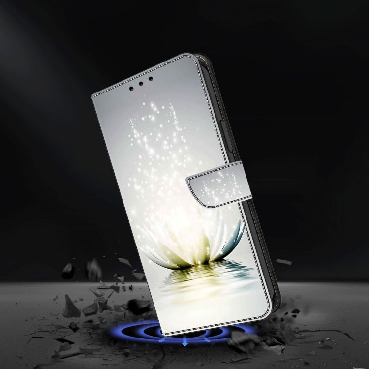 For Xiaomi Redmi Note 9 Crystal 3D Shockproof Protective Leather Phone Case(Light Lotus) - free shipping - PMC TechLife - Order now!