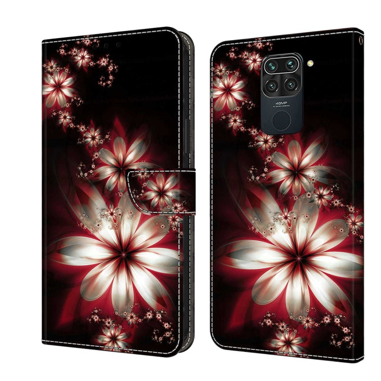 For Xiaomi Redmi Note 9 Crystal 3D Shockproof Protective Leather Phone Case(Fantastic Flower) - free shipping - PMC TechLife - Order now!