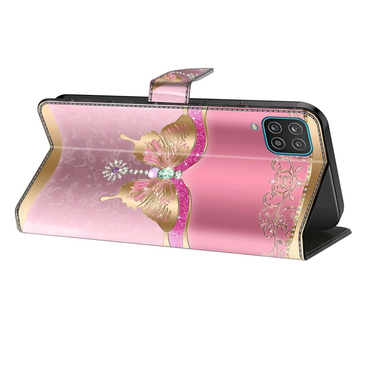 For Xiaomi Redmi Note 10 5G Crystal 3D Shockproof Protective Leather Phone Case(Pink Bottom Butterfly) - free shipping - PMC TechLife - Order now!