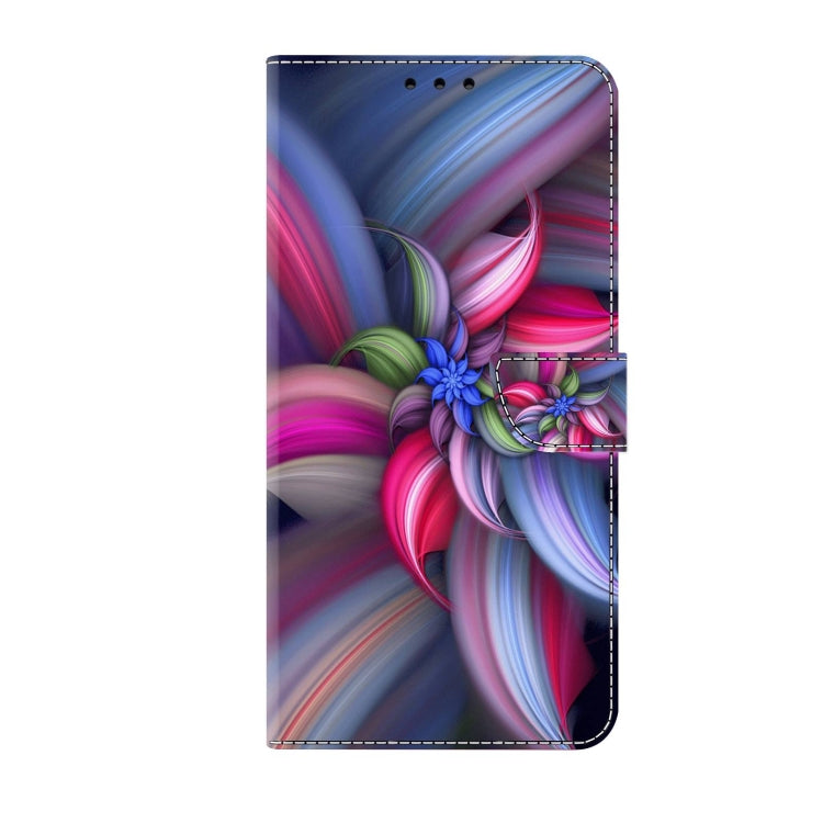 For Xiaomi Redmi 11A 4G / Redmi 12C Global Crystal 3D Shockproof Protective Leather Phone Case(Colorful Flower) - Xiaomi Cases by PMC Jewellery | Online Shopping South Africa | PMC Jewellery