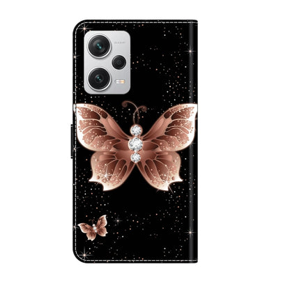 For Xiaomi Redmi Note 12 Pro+ Crystal 3D Shockproof Protective Leather Phone Case(Pink Diamond Butterfly) - Xiaomi Cases by PMC Jewellery | Online Shopping South Africa | PMC Jewellery