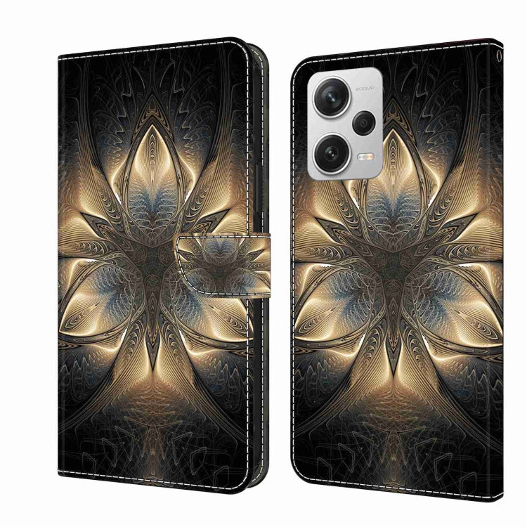 For Xiaomi Redmi Note 12 Pro+ Crystal 3D Shockproof Protective Leather Phone Case(Luminous Building) - free shipping - PMC TechLife - Order now!