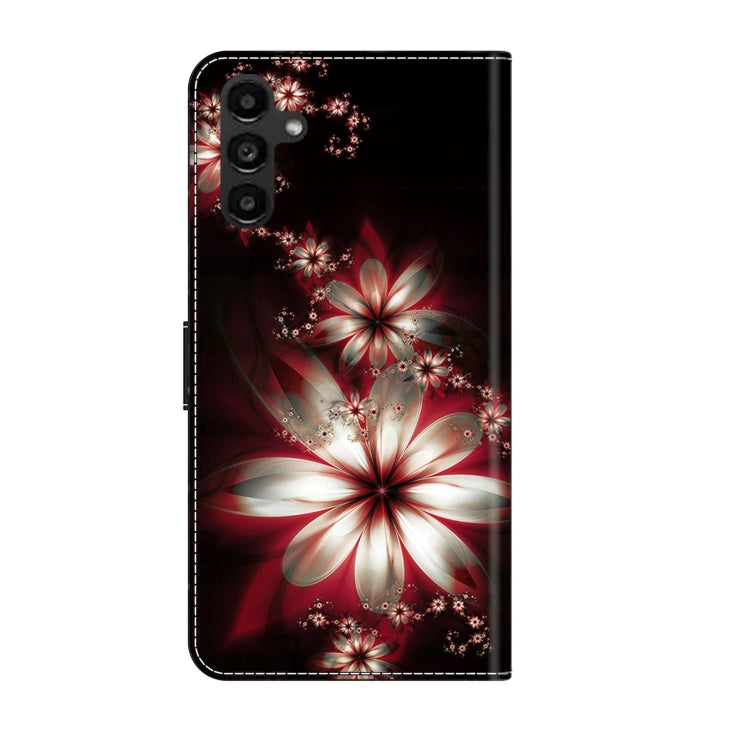 For Samsung Galaxy A14 4G / 5G Crystal 3D Shockproof Protective Leather Phone Case(Fantastic Flower) - free shipping - PMC TechLife - Order now!