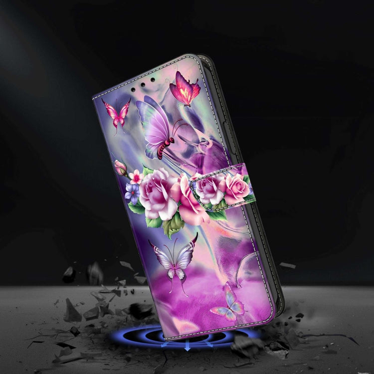 For Samsung Galaxy A52 / A52s 5G Crystal 3D Shockproof Protective Leather Phone Case(Butterfly) - free shipping - PMC TechLife - Order now!