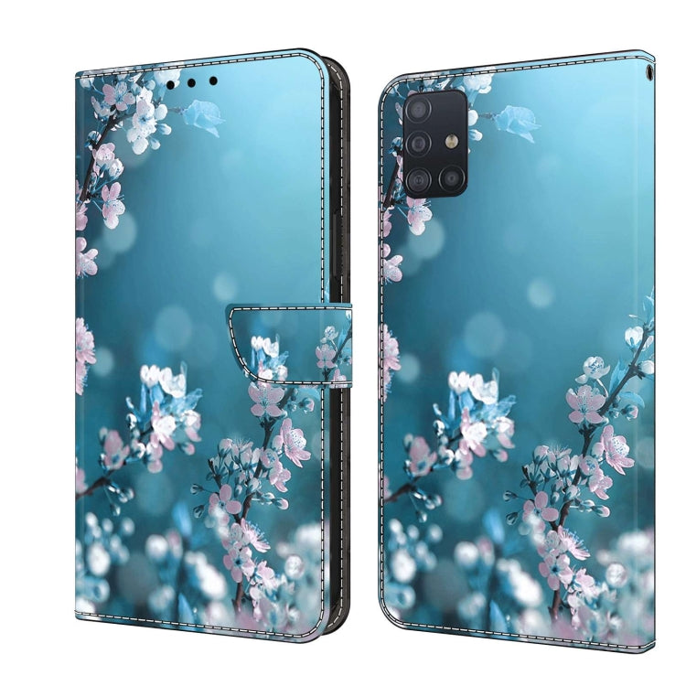 For Samsung Galaxy A71 4G Crystal 3D Shockproof Protective Leather Phone Case(Plum Flower) - free shipping - PMC TechLife - Order now!