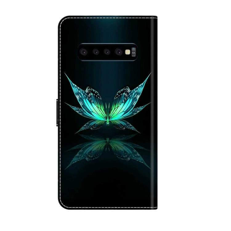 For Samsung Galaxy S10 Crystal 3D Shockproof Protective Leather Phone Case(Reflection Dutterfly) - free shipping - PMC TechLife - Order now!