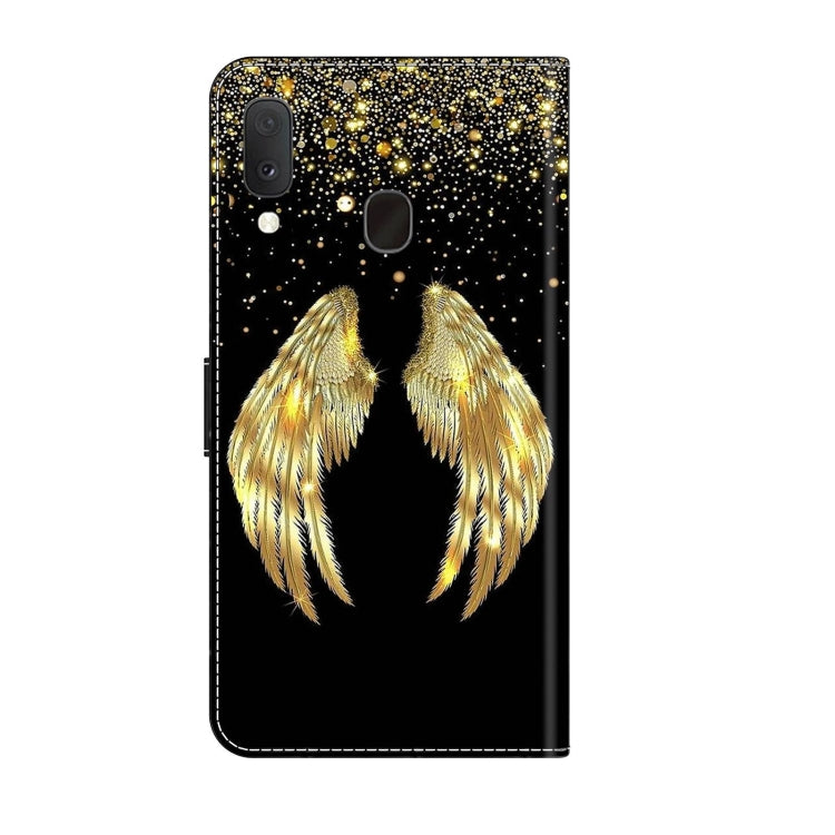 For Samsung Galaxy S10e Crystal 3D Shockproof Protective Leather Phone Case(Golden Wings) - free shipping - PMC TechLife - Order now!