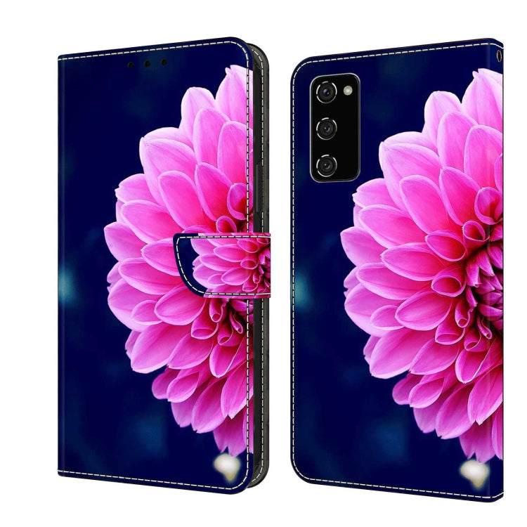 For Samsung Galaxy S20 FE Crystal 3D Shockproof Protective Leather Phone Case(Pink Petals) - free shipping - PMC TechLife - Order now!