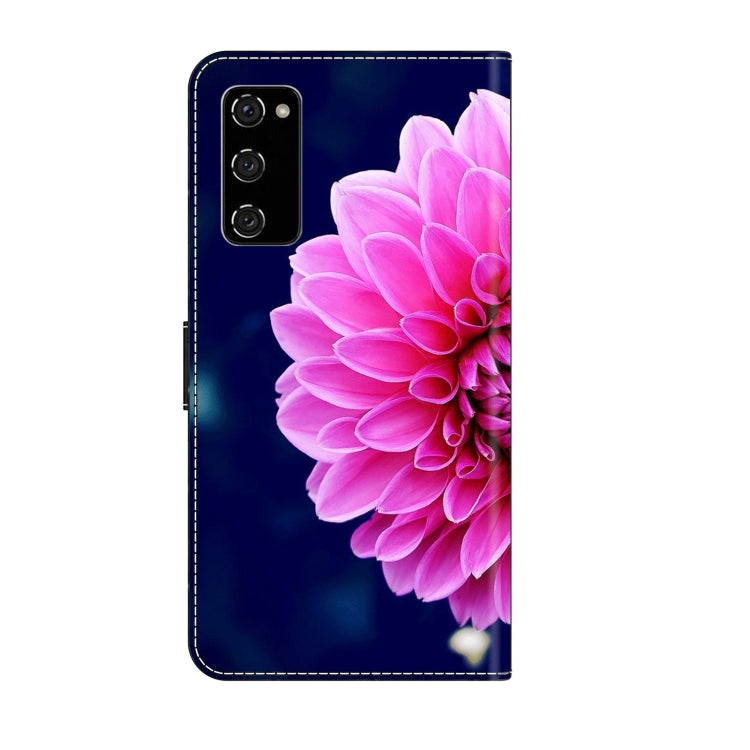 For Samsung Galaxy S20 FE Crystal 3D Shockproof Protective Leather Phone Case(Pink Petals) - free shipping - PMC TechLife - Order now!