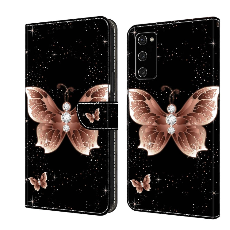 For Samsung Galaxy S20 FE Crystal 3D Shockproof Protective Leather Phone Case(Pink Diamond Butterfly) - free shipping - PMC TechLife - Order now!